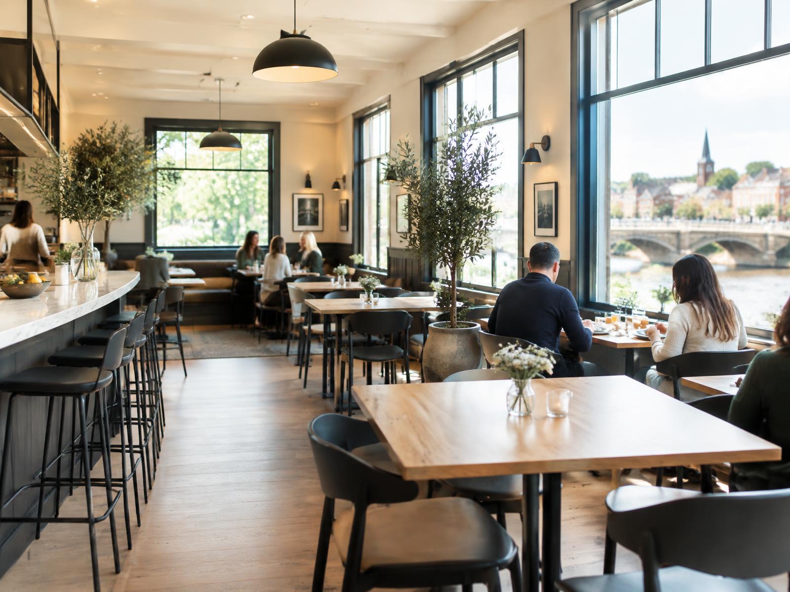 Hash House Lambertville brunch dining room