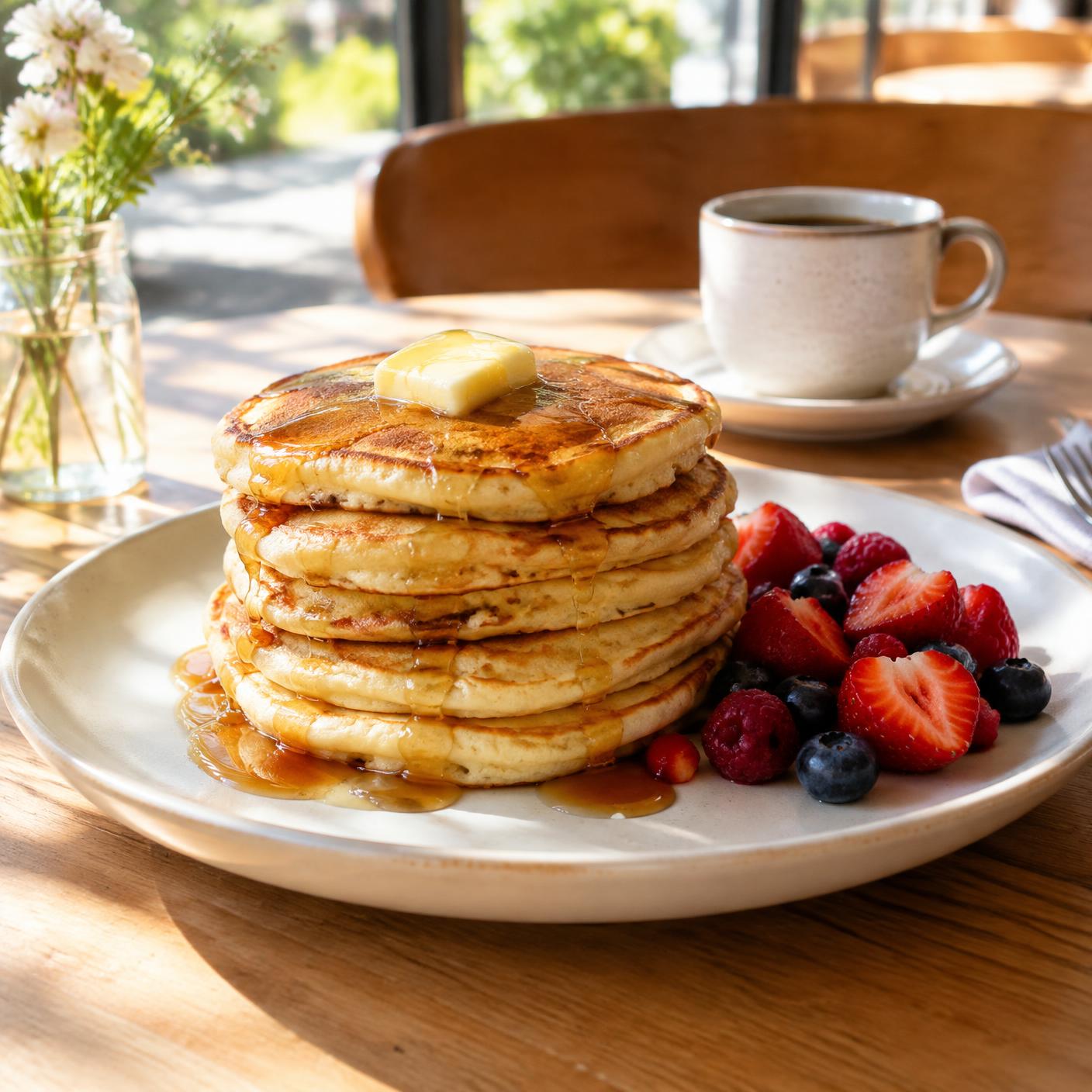 Fluffy pancakes at Hash House in Lambertville NJ